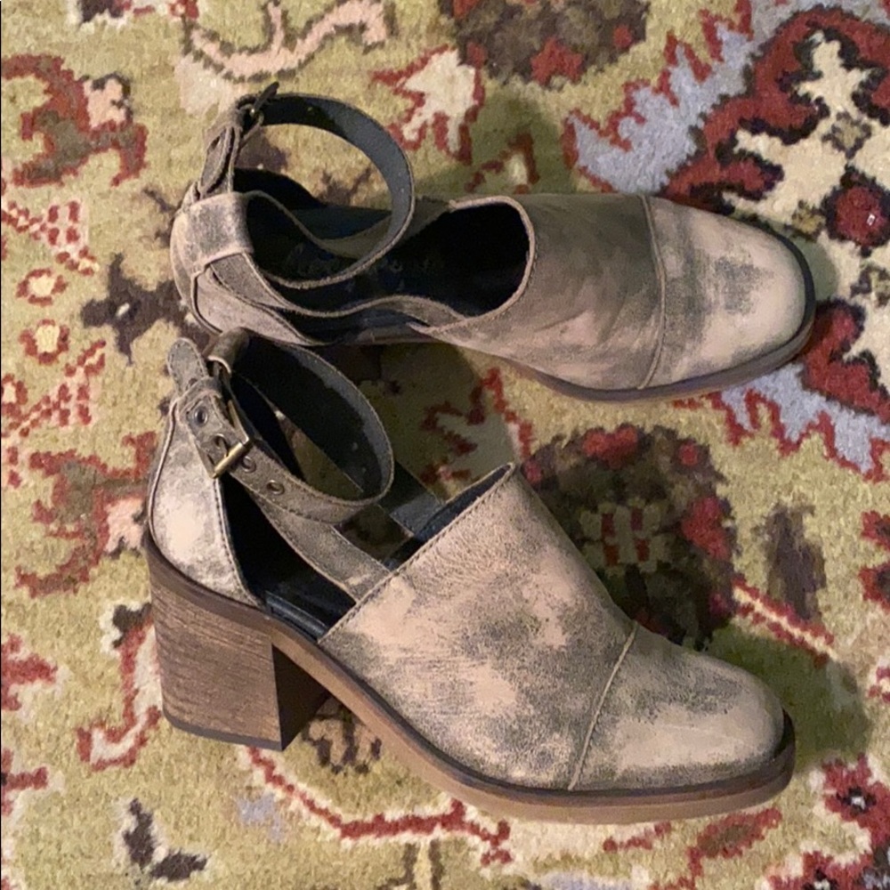 Free People ankle strap heels